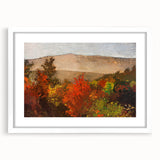 Realism Art Print - Autumn Treetops by Winslow Homer, Fall Landscape