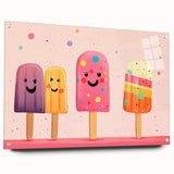 Colorful Ice Cream Girls Room Wall Art – Kids Room Art Print