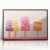 Colorful Ice Cream Girls Room Wall Art – Kids Room Art Print