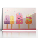 Colorful Ice Cream Girls Room Wall Art – Kids Room Art Print