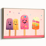 Colorful Ice Cream Girls Room Wall Art – Kids Room Art Print
