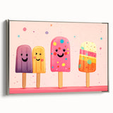 Colorful Ice Cream Girls Room Wall Art – Kids Room Art Print