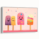 Colorful Ice Cream Girls Room Wall Art – Kids Room Art Print