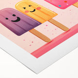 Colorful Ice Cream Girls Room Wall Art – Kids Room Art Print