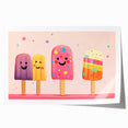 Colorful Ice Cream Girls Room Wall Art – Kids Room Art Print