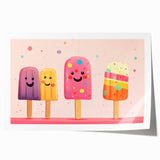 Colorful Ice Cream Girls Room Wall Art – Kids Room Art Print