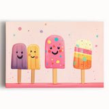 Colorful Ice Cream Girls Room Wall Art – Kids Room Art Print