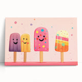 Colorful Ice Cream Girls Room Wall Art – Kids Room Art Print