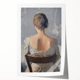 Abstract figurative rolled print showcasing vibrant colors and dynamic shapes, ideal for modern home decor, packaged securely in a protective tube.