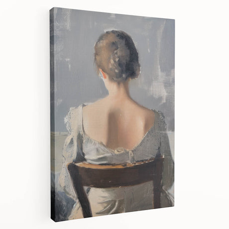 Abstract figurative stretched canvas artwork showcasing vibrant colors and dynamic shapes, highlighting the modern aesthetic suitable for contemporary home decor.