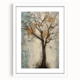 Abstract floral artwork framed with a white mat, showcasing vibrant colors and intricate designs, perfect for modern home decor or gallery display.