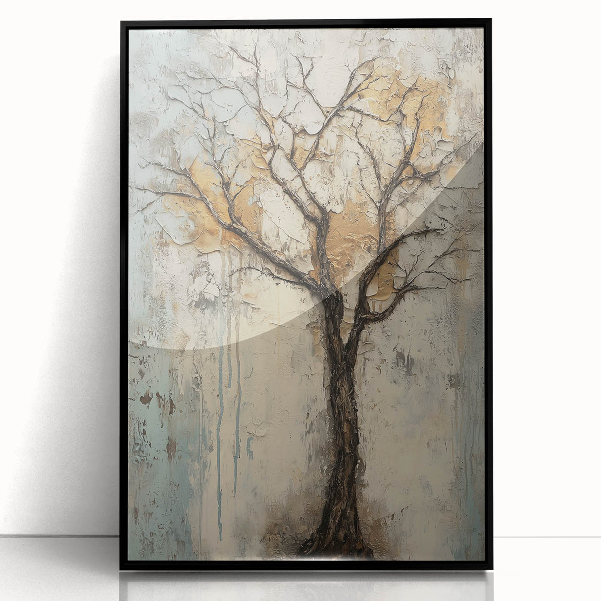 Framed acrylic artwork showcasing vibrant abstract floral designs in black and colorful tones, perfect for modern home decor. Ideal for enhancing artistic spaces.