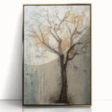 Framed acrylic artwork showcasing abstract floral designs in vibrant colors with a luxurious gold frame, perfect for modern home decor.