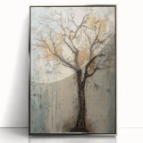 Framed acrylic artwork showcasing an abstract floral design with vibrant colors, set in a sleek silver frame, perfect for modern home decor.