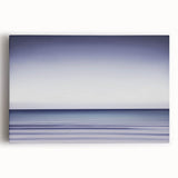 Abstract landscape stretched canvas art showcasing vibrant hues of blue, green, and orange, ideal for modern home decor. Perfect for adding a touch of artistic elegance to any living space.