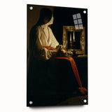 Baroque Candlelight Reflection: Antique Wall Art with Elegance