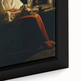 Baroque Candlelight Reflection: Antique Wall Art with Elegance