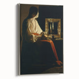 Baroque Candlelight Reflection: Antique Wall Art with Elegance
