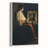 Baroque Candlelight Reflection: Antique Wall Art with Elegance