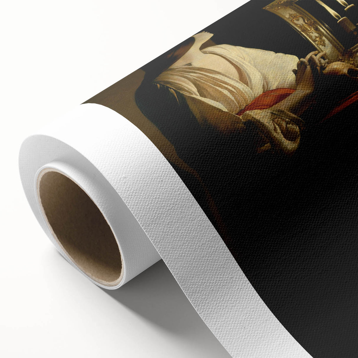 Baroque Candlelight Reflection: Antique Wall Art with Elegance