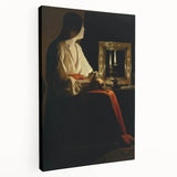 Baroque Candlelight Reflection: Antique Wall Art with Elegance