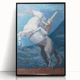 Expressionist Art - Rider by the Seashore by Cyprián Majerník