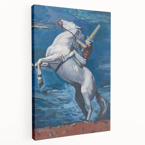 Expressionist Art - Rider by the Seashore by Cyprián Majerník