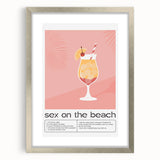 Textured abstract art print in muted earth tones, framed in silver, ideal for bedroom wall decor.