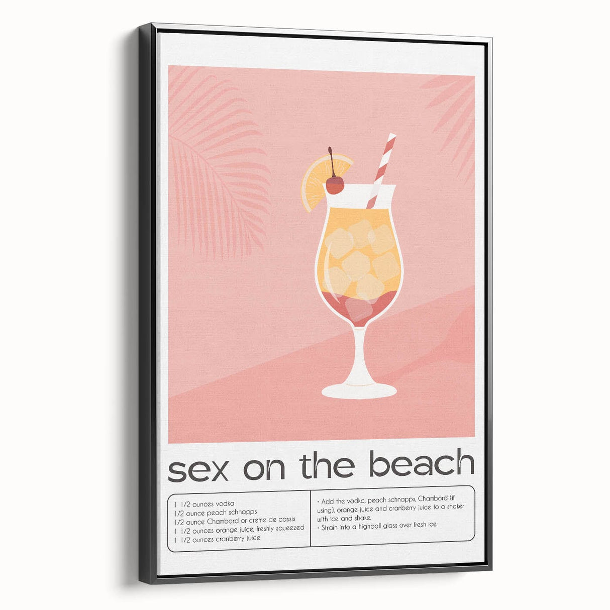 Black and white vintage poster art of a landscape, printed on framed canvas, suitable for bedroom decor.