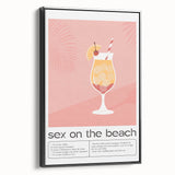 Black and white vintage poster art of a landscape, printed on framed canvas, suitable for bedroom decor.