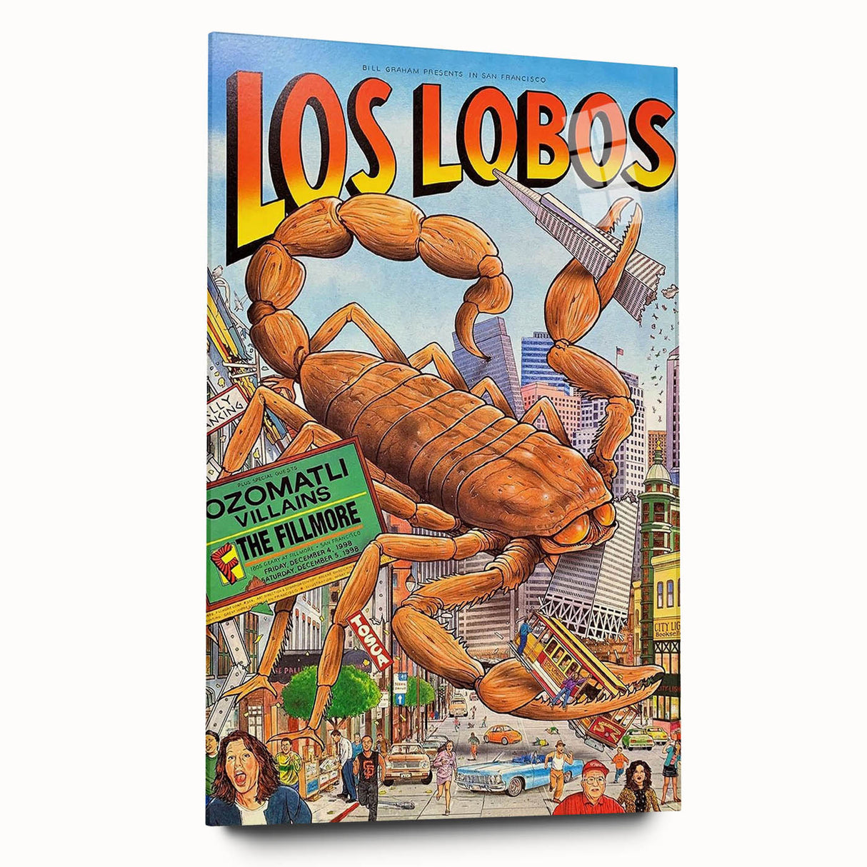Los Lobos 1998 Concert Poster – Retro Music Wall Art