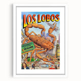 Los Lobos 1998 Concert Poster – Retro Music Wall Art