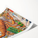 Los Lobos 1998 Concert Poster – Retro Music Wall Art