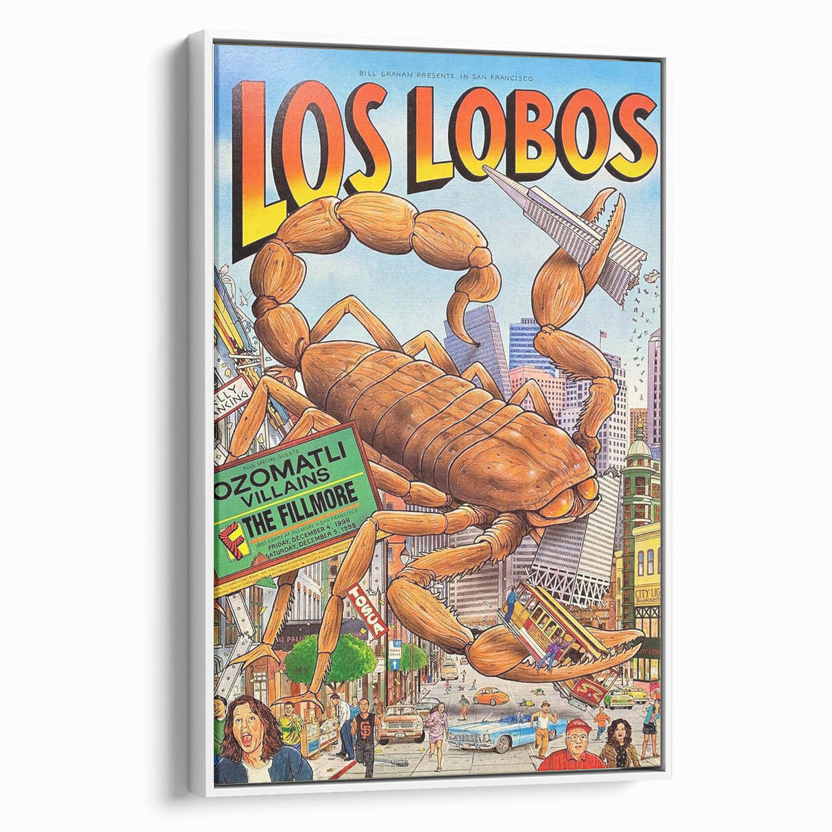 Los Lobos 1998 Concert Poster – Retro Music Wall Art