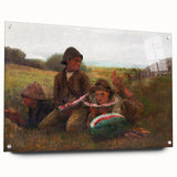 Realism Art Print - The Watermelon Boys by Winslow Homer, Rural Scene