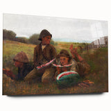 Realism Art Print - The Watermelon Boys by Winslow Homer, Rural Scene