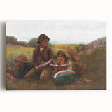 Realism Art Print - The Watermelon Boys by Winslow Homer, Rural Scene