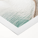 Art deco poster featuring a summer scene in soft pastel hues on rolled canvas, suitable for dining room decor.