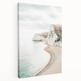 Large stretched canvas featuring a vibrant summer-themed abstract design in bold colors, ideal for kitchen wall art.