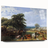 Famous Romantic Era Art: Lord Rivers' Stud Farm by Jacques–Laurent Agasse
