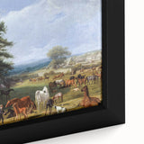 Famous Romantic Era Art: Lord Rivers' Stud Farm by Jacques–Laurent Agasse