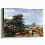 Famous Romantic Era Art: Lord Rivers' Stud Farm by Jacques–Laurent Agasse