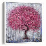 Abstract floral artwork displayed in a sleek white frame, showcasing vibrant colors and intricate designs, ideal for modern home decor. Perfect for adding elegance to any room.