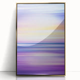 Framed abstract landscape artwork featuring gold accents, showcasing a serene natural scene with rich colors and textures, ideal for modern home decor.