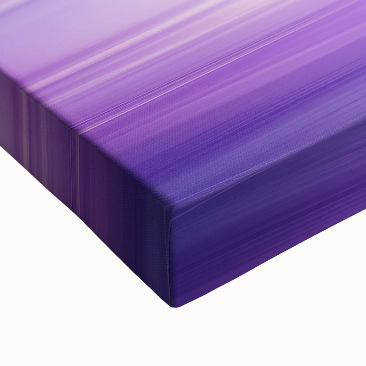 Close-up of an abstract landscape stretched canvas featuring vibrant colors and fluid brush strokes. The artwork showcases a serene, modern aesthetic ideal for contemporary decor.