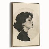 Framed abstract minimalist wall art featuring gold accents on a textured canvas, elegantly displayed from the side to highlight its modern design and luxurious feel.