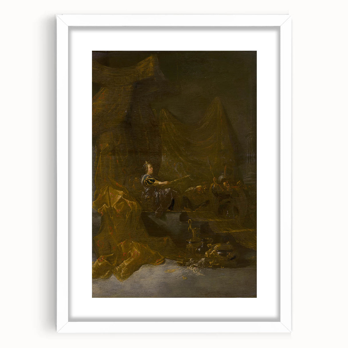 Baroque Royal Scene: Classic Art Print with Historical Elegance