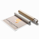 Extra large rolled print featuring a floral design in muted colors, ideal for classy bathroom wall art.