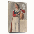 Impressionist Portrait Wall Art - Degas' Italian Woman with Water Jug Print