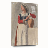 Impressionist Portrait Wall Art - Degas' Italian Woman with Water Jug Print